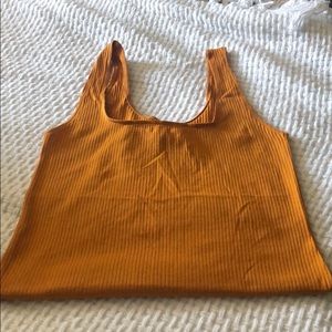 MUSTARD YELLOW BODY SUIT TANK